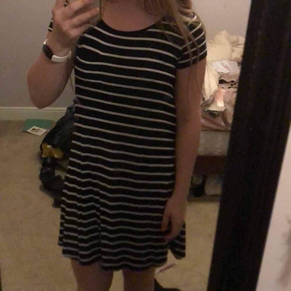 striped tshirt dress